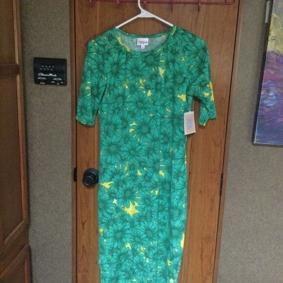 NWT LuLaRoe Women’s Sz. S “Julia” S/S Dress - Picture 2 of 10